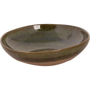 WISTERIA GREEN STONEWARE mély tányér 22 cm