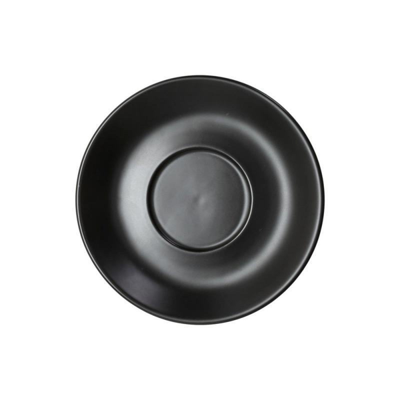 Tognana ALBERGO FEKETE porcelán mokkás csészealj 12 cm