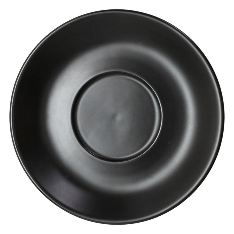 Tognana ALBERGO FEKETE porcelán teás csészealj 16 cm