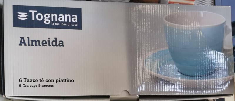 Tognana ALMEIDA LOUISE kerámia teás klt., multicolor, 21 cl, 6 db