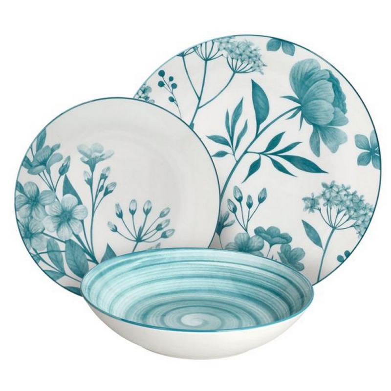 Tognana CORALIE TEAL porcelán étkészlet 18 db