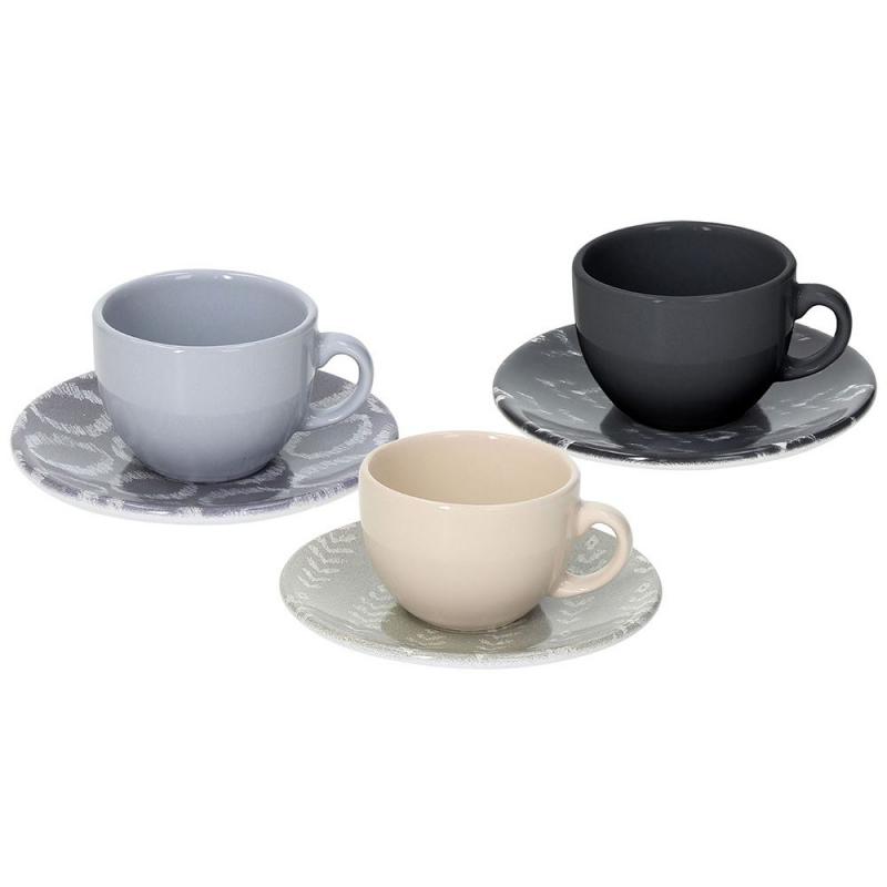 Tognana IKAT kerámia mokkás csésze klt., multicolor, 9 cl, 6db