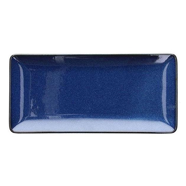 Tognana JAP BLUE kerámia szögletes tál 28x13,5x2,5cm