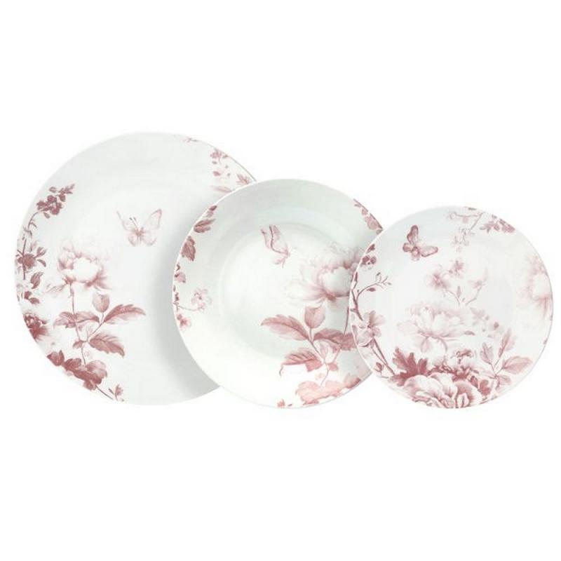 Tognana MOON VIE EN ROSE porcelán étkészlet 18 db