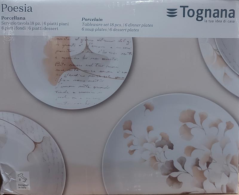 Tognana Poesia porcelán étkészlet, 18 részes