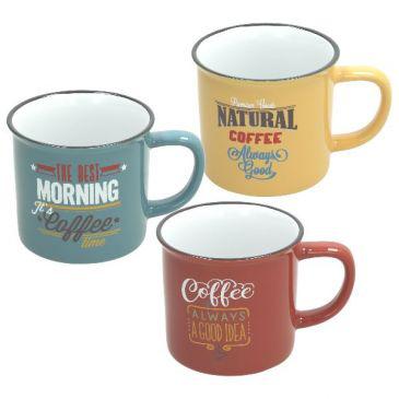 Tognana Vintage kerámia bögre, 39 cl, színes, 1db