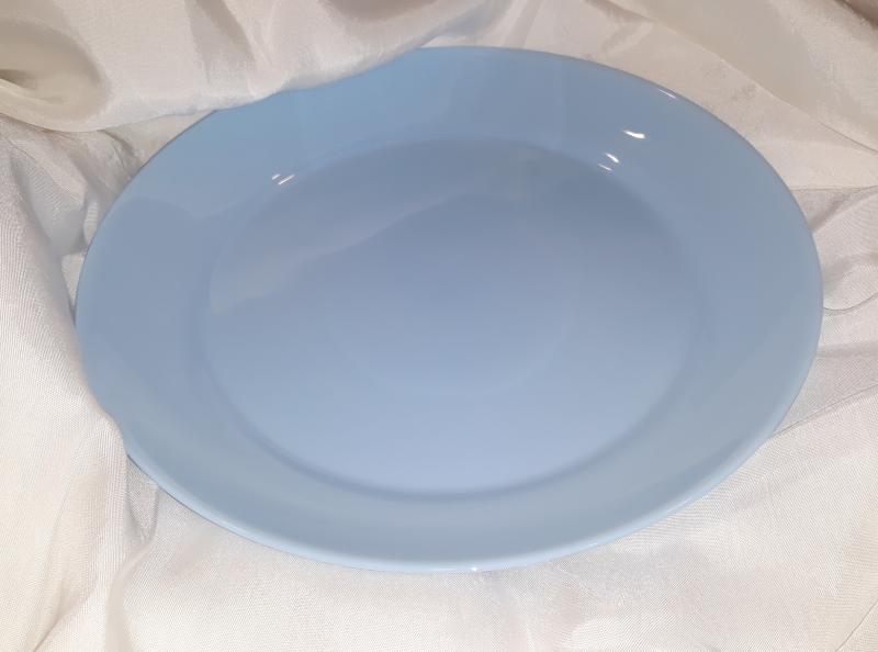 Toma Bleu kék desszertes üvegtányér, 21 cm