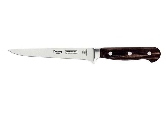 TRAMONTINA CENTURY WOOD CSONTOZÓ KÉS  BARNA FA NYÉLLEL, 15 CM, 21536/196