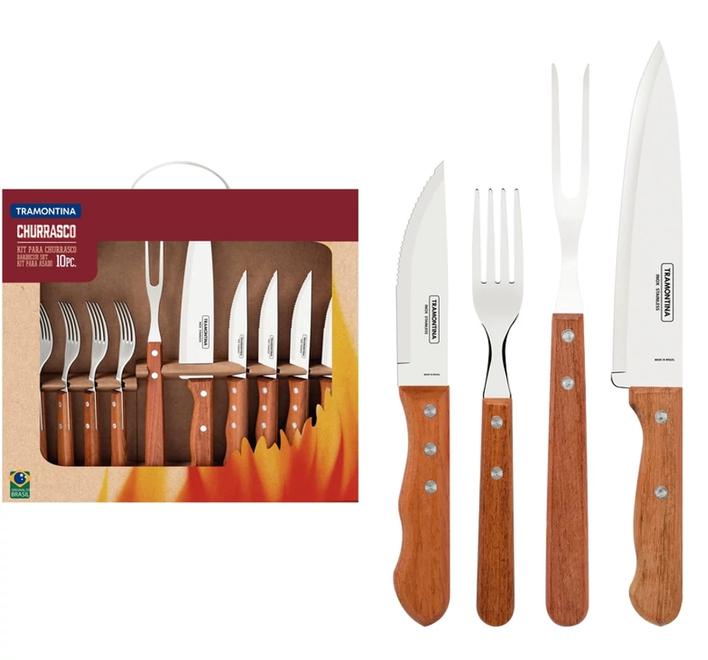 TRAMONTINA DYNAMIC BBQ EVŐESZKÖZ KÉSZLET 10DB, 22399/037