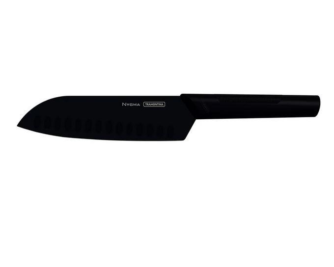 TRAMONTINA NYGMA SANTOKU KÉS FEKETE TEXTURÁLT POLIPROPILÉN NYÉLLEL 16cm, 23685/107