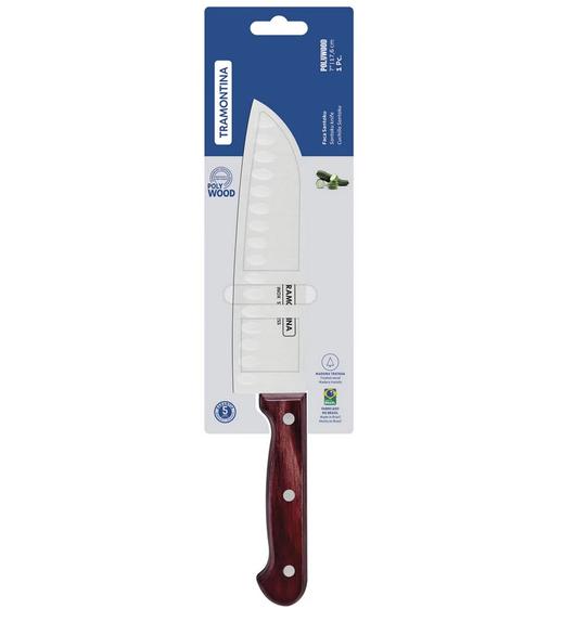 TRAMONTINA SANTOKU KÉS PIROS POLYWOOD NYÉLLEL, 17,6cm, 21179/177