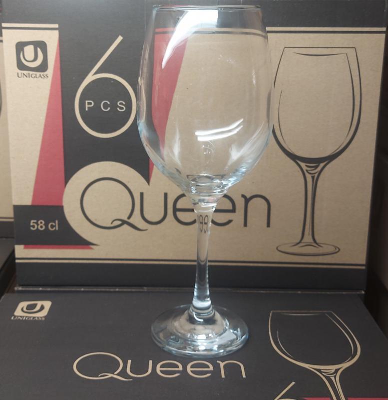 Uniglass Queen talpas boros pohár, 58cl, 6db, üveg, 230mm