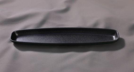 UNIVERSE BLACK porcelán szögletes tál 33x8x2,5cm