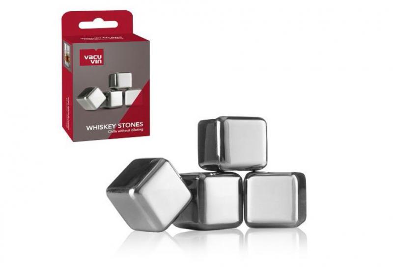 Vacu Vin Hűtő fémkocka whisky 4 db-os
