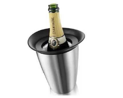 Vacu Vin Pezsgőhűtő inox Elegant