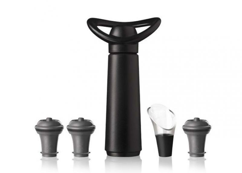 Vacu Vin Vákuumpumpa borzár concerto szett, fekete