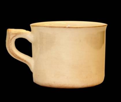 Vanilia Kerámia 27-09 Romantik nagyibögre, natur,kerámia,kézzel festett, V.K.27-09