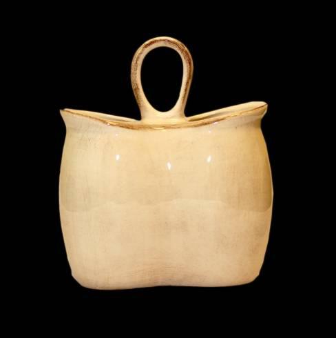 Vanilia Kerámia 27-13, Romantik dupla fakanáltartó, natur,kerámia,kézzel festett, V.K.27-13