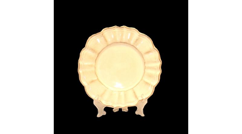 Vanilia Kerámia 27-26 Romantik desszerttányér,natur,kerámia,kézzel festett,  V.K.27-26