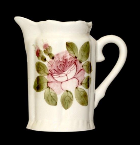 Vanilia Kerámia 44-02 Romantik rózsás tejkiöntő,kerámia,kézzel festett, V.K.44-02