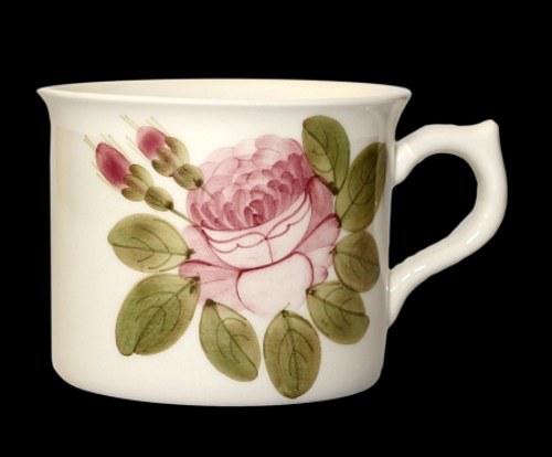 Vanilia Kerámia 44-09 Romantik rózsás nagyibögre,kerámia,kézzel festett, V.K.44-09