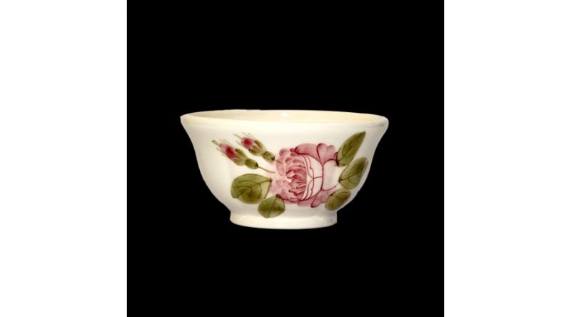 Vanilia Kerámia 44-12 Romantik rózsás tálka,kerámia,kézzel festett, V.K.44-12