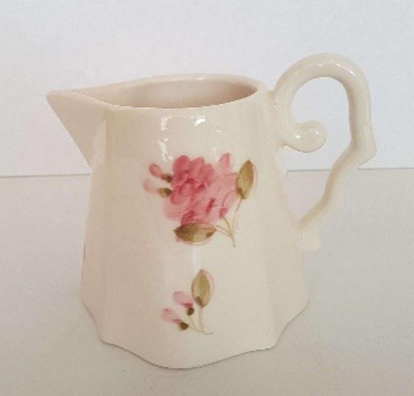 Vanilia Kerámia 50-02 Violin rózsás tejkiöntő,kerámia,kézzel festett, V.K.50-02