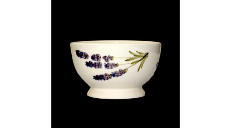 Vanilia Kerámia 52-12 Violin levendulás műzlistál,kerámia,kézzel festett, V.K.52-12