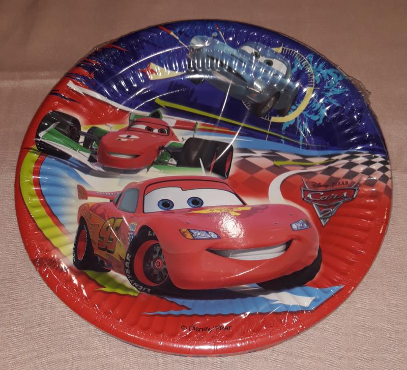 Verdák (Cars) papírtányér, 19,5 cm, 10 db