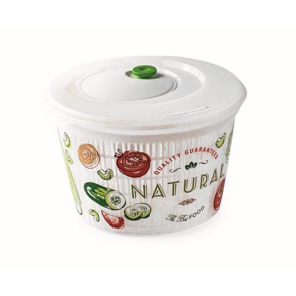 VINTAGE PP saláta centrifuga 25x25x15,5cm,  4l