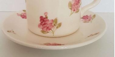 V.K.50-10 Violin rózsás desszerttányér/nagyialj/kerámia,kézzel festett-dia20cm