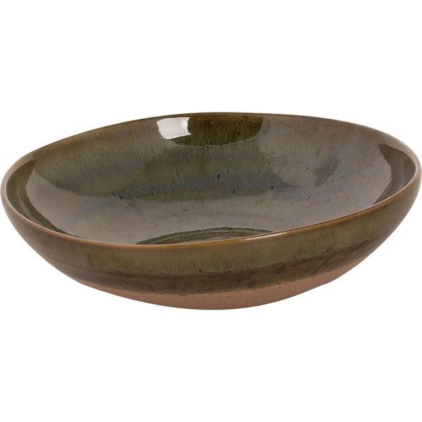 WISTERIA GREEN STONEWARE mély tányér 22 cm