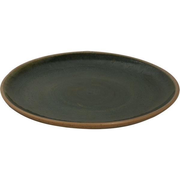 WISTERIA GREEN STONEWARE tányér desszert 22 cm