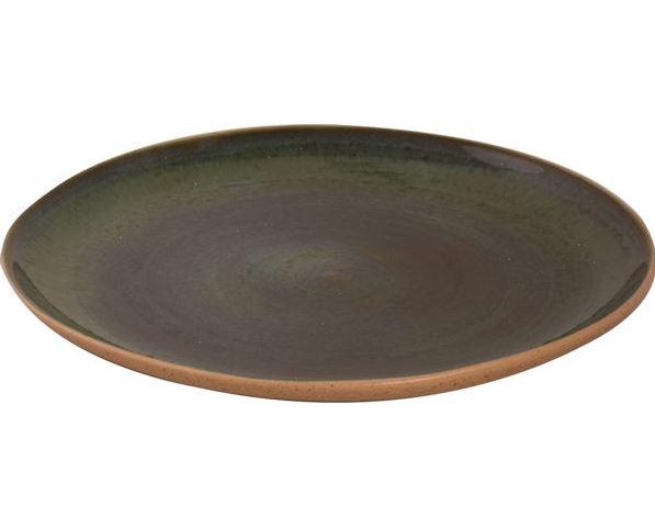 WISTERIA GREEN STONEWARE tányér lapos 28,5 cm