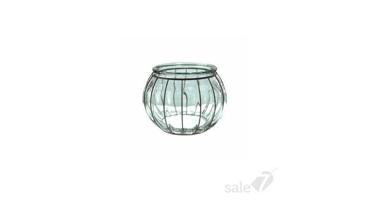 Zöld színű díszüveg, Pecera, 18 cm, 297115
