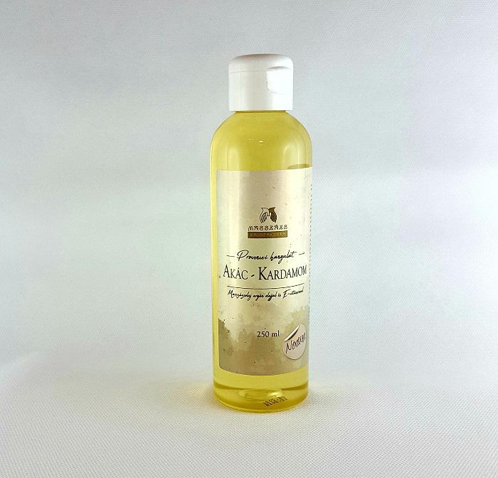 Akác–Kardamom Masszázsolaj argán olajjal és E-vitaminnal 250ml