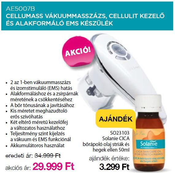 Alv. CelluMass vákuummasszázs, cellulit kezelő és alakformáló EMS készülék + AJÁNDÉK