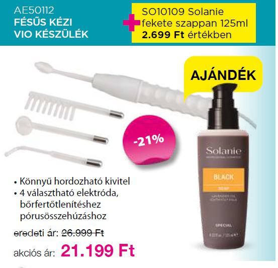 Alveola Kézi VIO Készülék 4 Elektródával + AJÁNDÉK (AE50112)