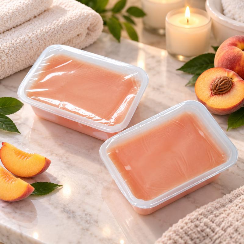 Alveola Waxing Vitaminos Barackos Paraffin 2×500ml (AW9101-PEACH)