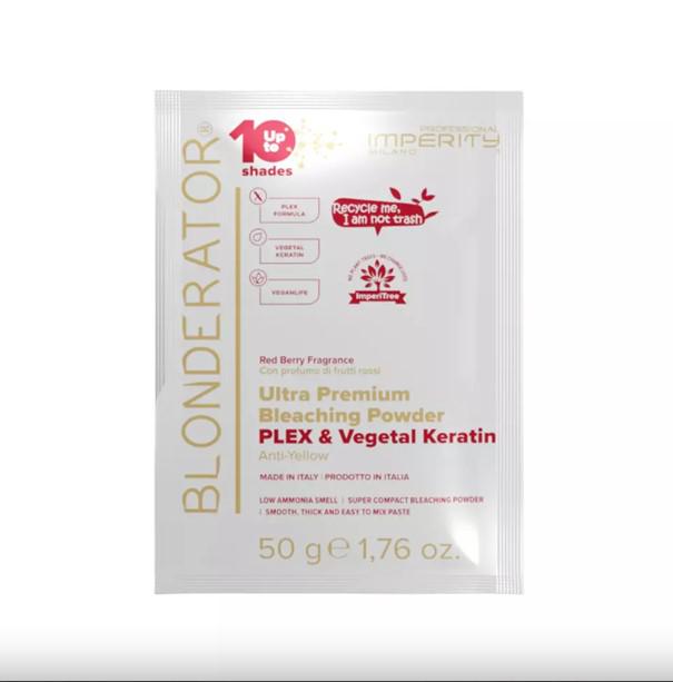 Blonderator Ultra Premium Szőkítőpor PLEX & Keratin sachet 50gr IP (10)