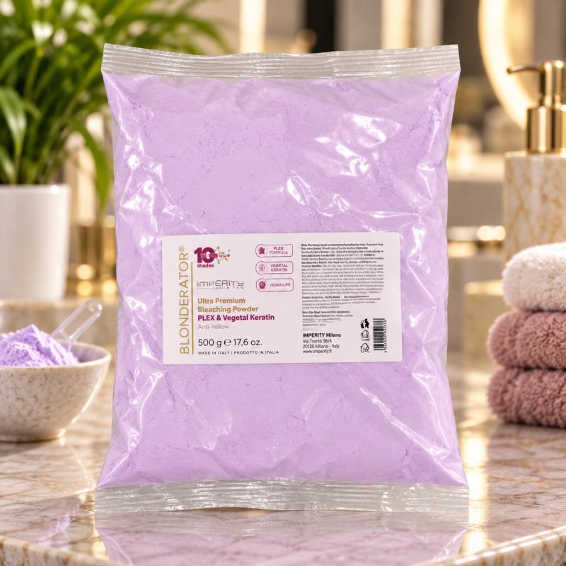 Blonderator Ultra Premium Szőkítőpor PLEX & Keratin Utántöltő 500g (555354)