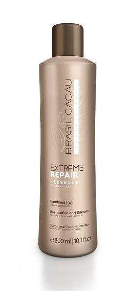 Brasil Cacau Extreme Repair kondicionáló – Regeneráló balzsam töredezett, igénybevett hajra 300 ml