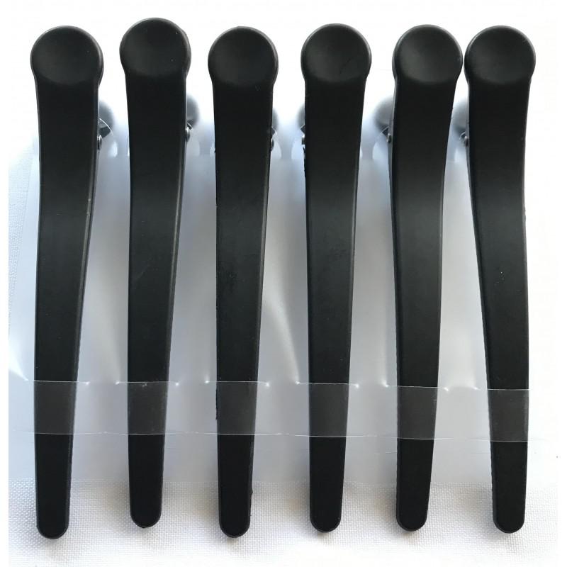 Csipesz 6 db/csomag fekete (E-32)