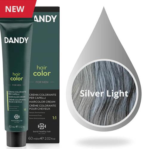 Dandy Hair Color For Men - Ammóniamentes hajfesték - 0.18 (Ezüst / Csillogó Árnyalat)
