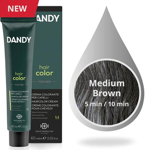 Dandy Hair Color For Men - Ammóniamentes hajfesték - 4 (Középbarna)