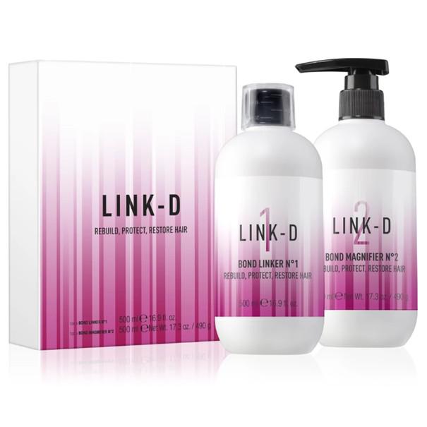 Elgon Link-D Salon KIT - kötésépítő szérum + kötéserősítő balzsam 2×500ml
