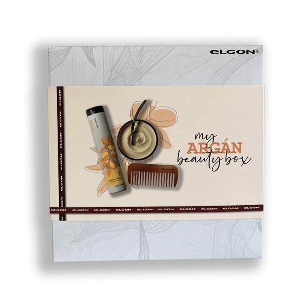 Elgon - Prémium minőségű argán Beauty-box / Ajándék fésűvel