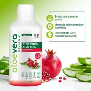 Aloe Vera Organic Prémium Ital gránátalmával 1000 ml (AVTP0115)