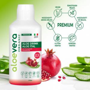 Aloe Vera Organic Prémium Ital gránátalmával 1000 ml (AVTP0115)