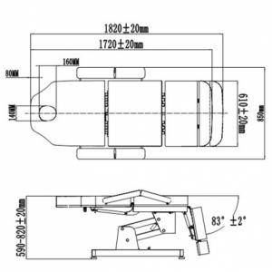 Elektromos Kozmetikai Kezelőágy Plus (AE402217) - Professzionális Minőség Modern Dizájnnal
